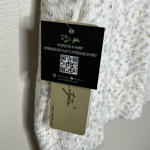 T3 RD Style Women’s Knit Vest Cream Tan Brown Size XL New with tags Stitchfix - Picture 6 of 9